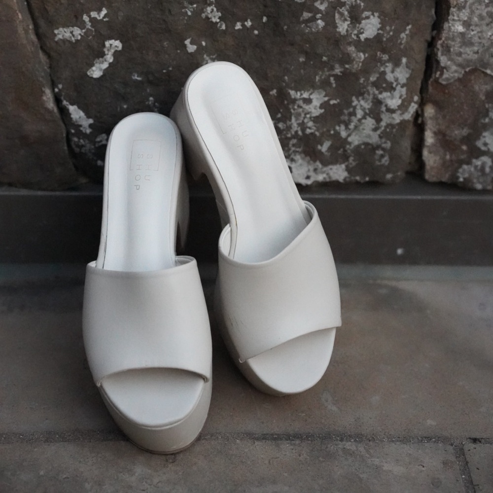 Shu Shop White Platforms